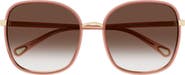 Chloé 56mm Gradient Square Sunglasses
