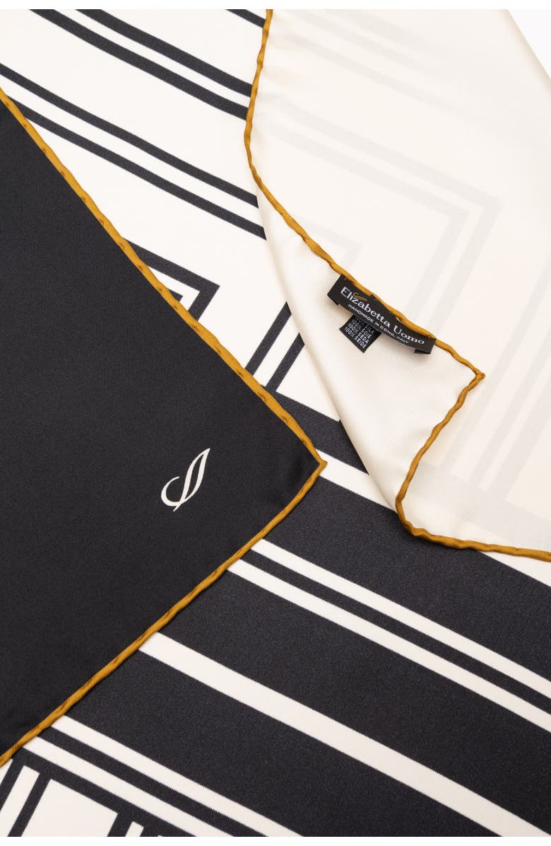 Elizabetta Lazio - Hand Rolled Silk Neckerchief for Men, Alternate, color, 