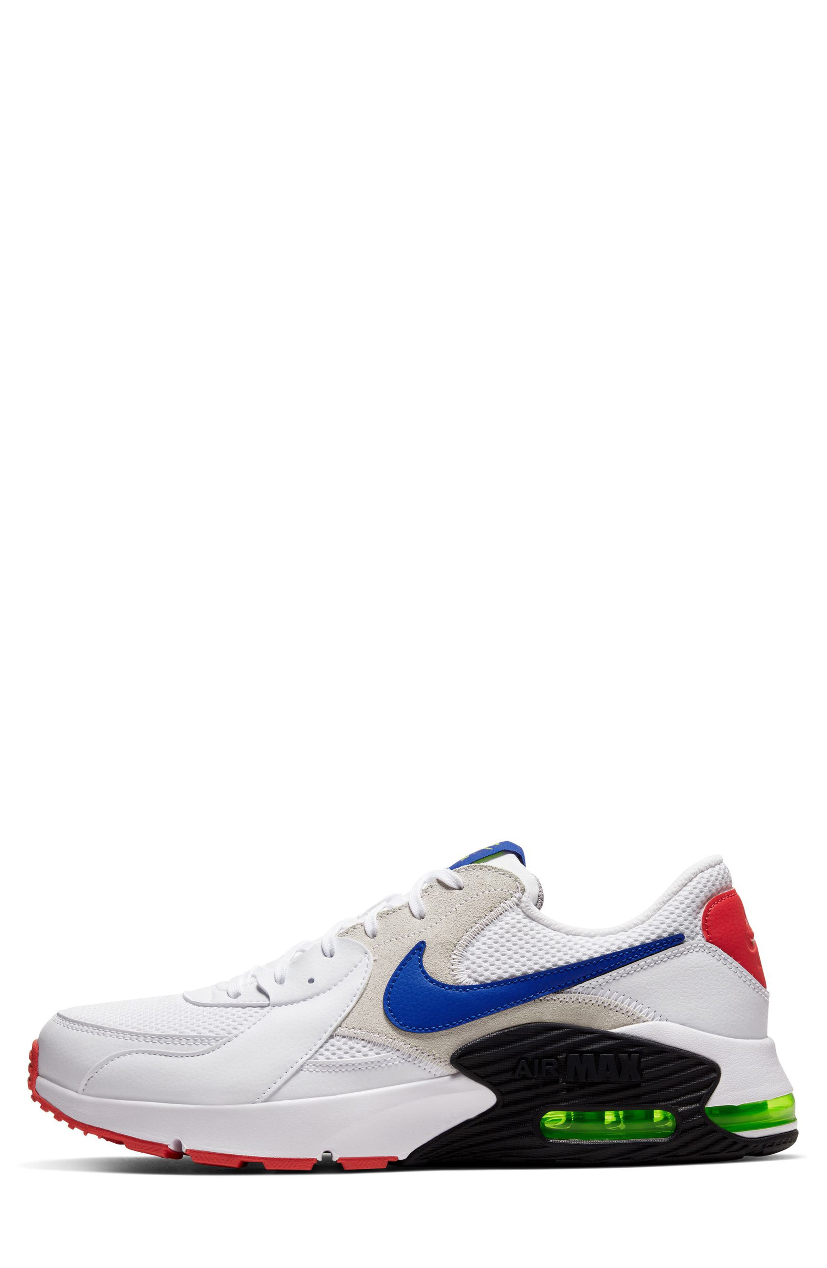 Air Max Excee Sneaker, Alternate, color, WHITE/ HYPER BLUE