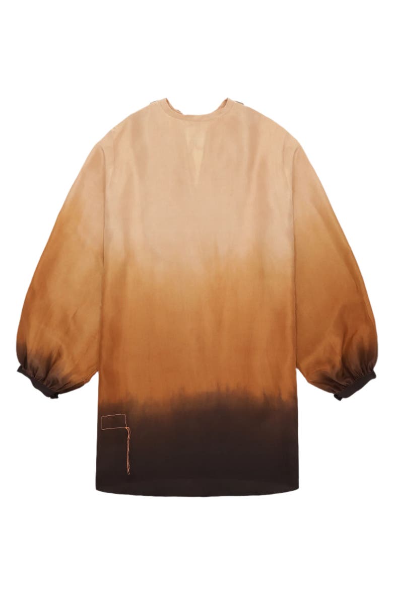 Fortela Degradé Short Silk Dress, Alternate, color, Multicolor