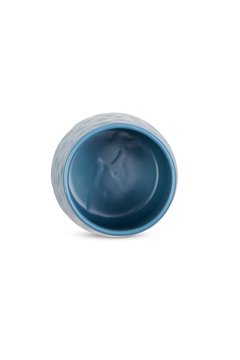 Matte Ceramic Canister Set/3 Dimple Texture, Alternate, color, Storm Blue
