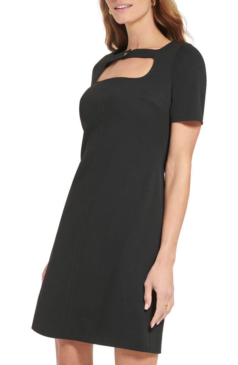 Tommy Hilfiger Cutout Scuba Crepe Sheath Dress, Alternate, color,