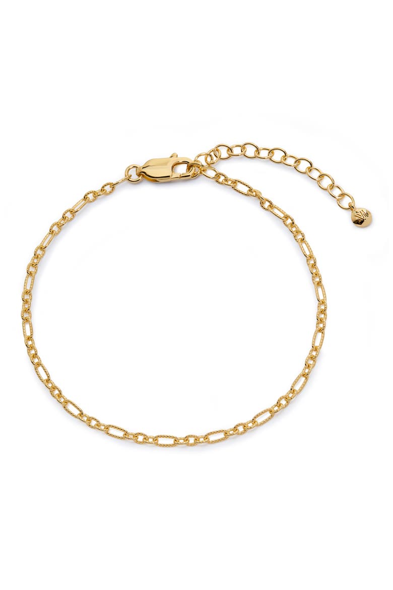 Textured Chain Link Bracelet, Main, color, 18K GOLD VERMEIL