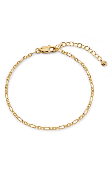Textured Chain Link Bracelet