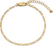 Monica Vinader Textured Chain Link Bracelet