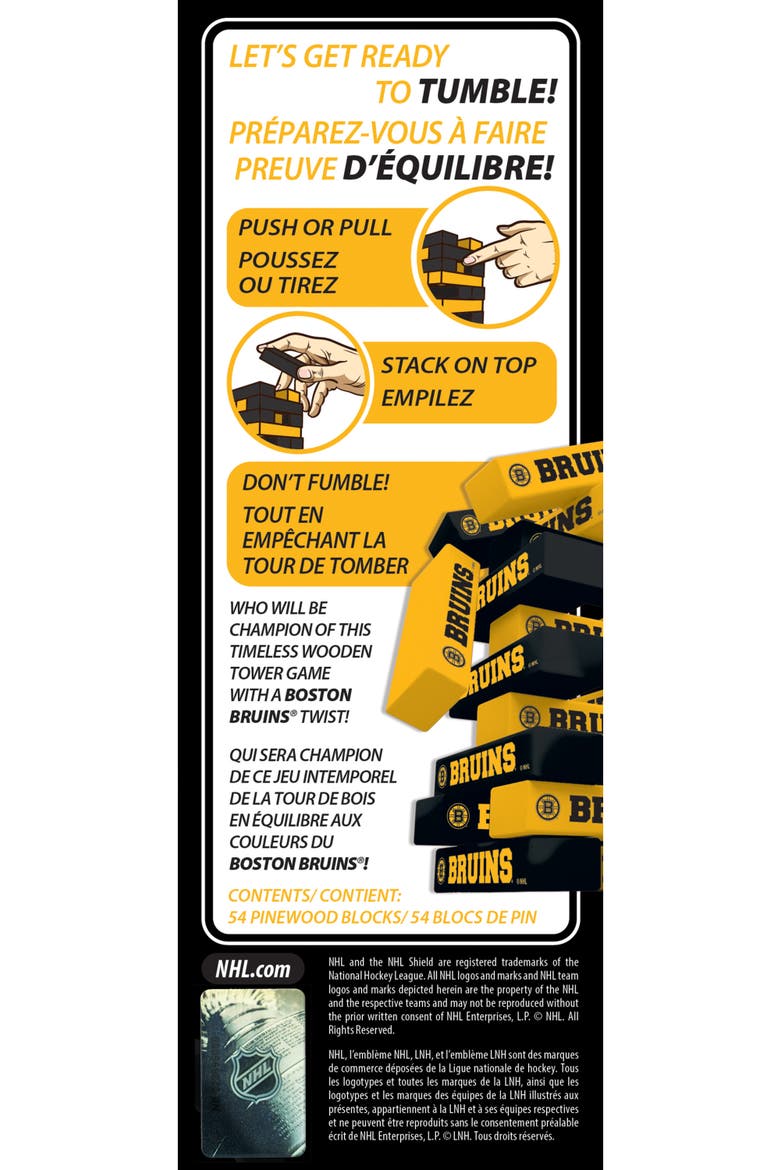 Boston Bruins Tumble Tower, Alternate, color, Multicolor