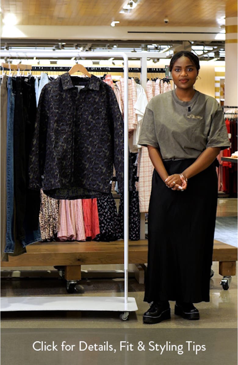 Whiting Camo Jacquard Recycled Cotton Blend Shirt Jacket, sales video thumbnail