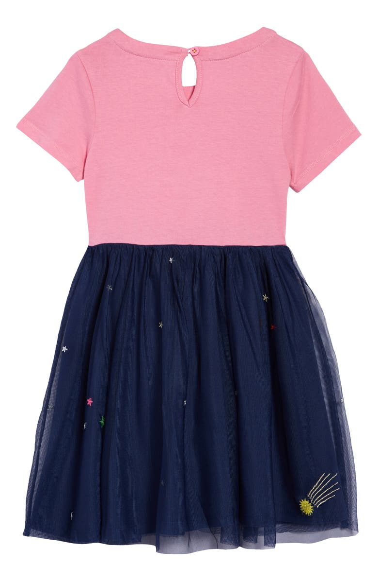 Mini Boden Kids' Earth & Beyond Appliqué Cotton Dress, Alternate, color, 