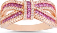 Queen Jewels Cubic Zirconia Love Knot Ring