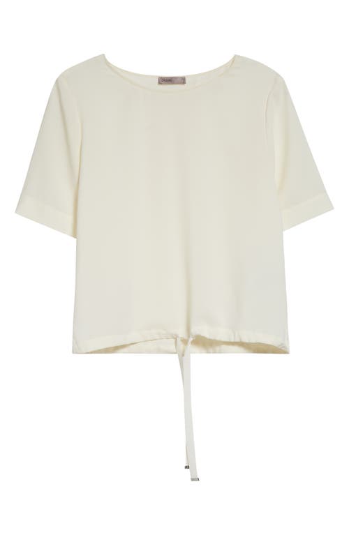 Herno Drawstring Hem T-shirt In White