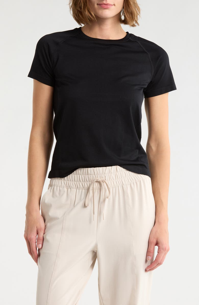 Z by Zella Stretch Seamless Tee, Main, color,