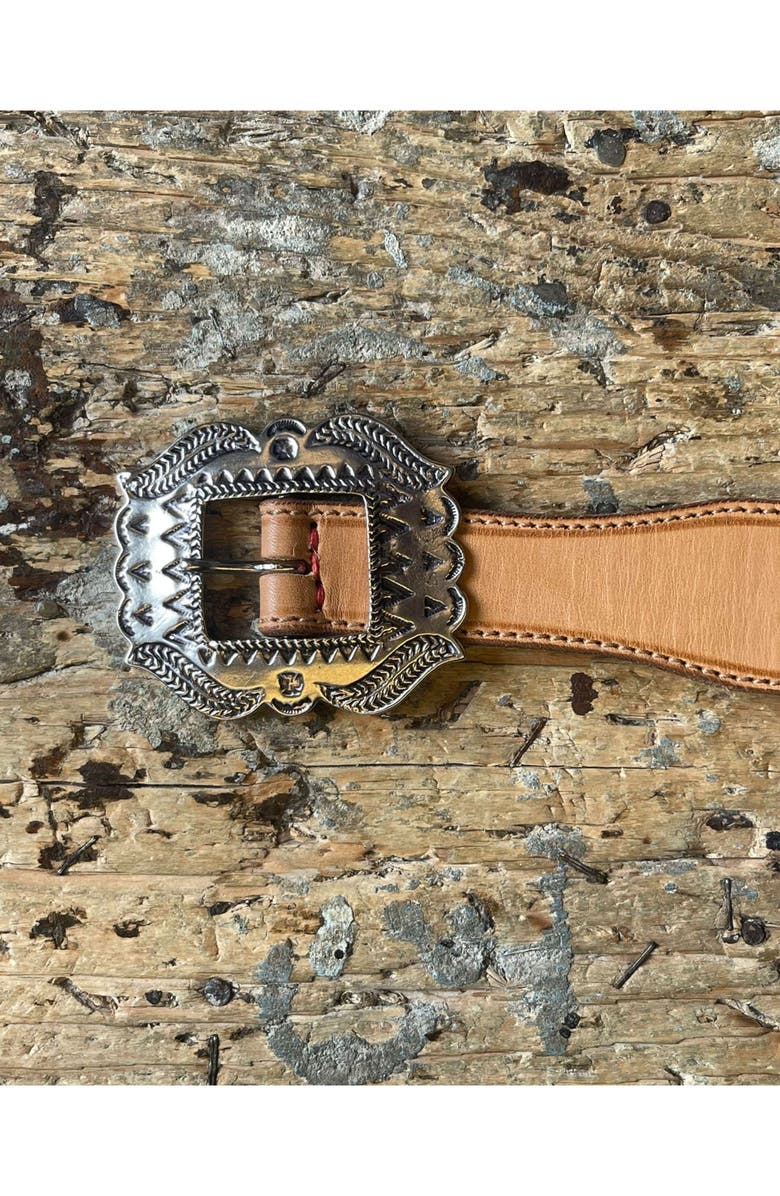 Fortela Berry Leather Belt, Alternate, color, Camel