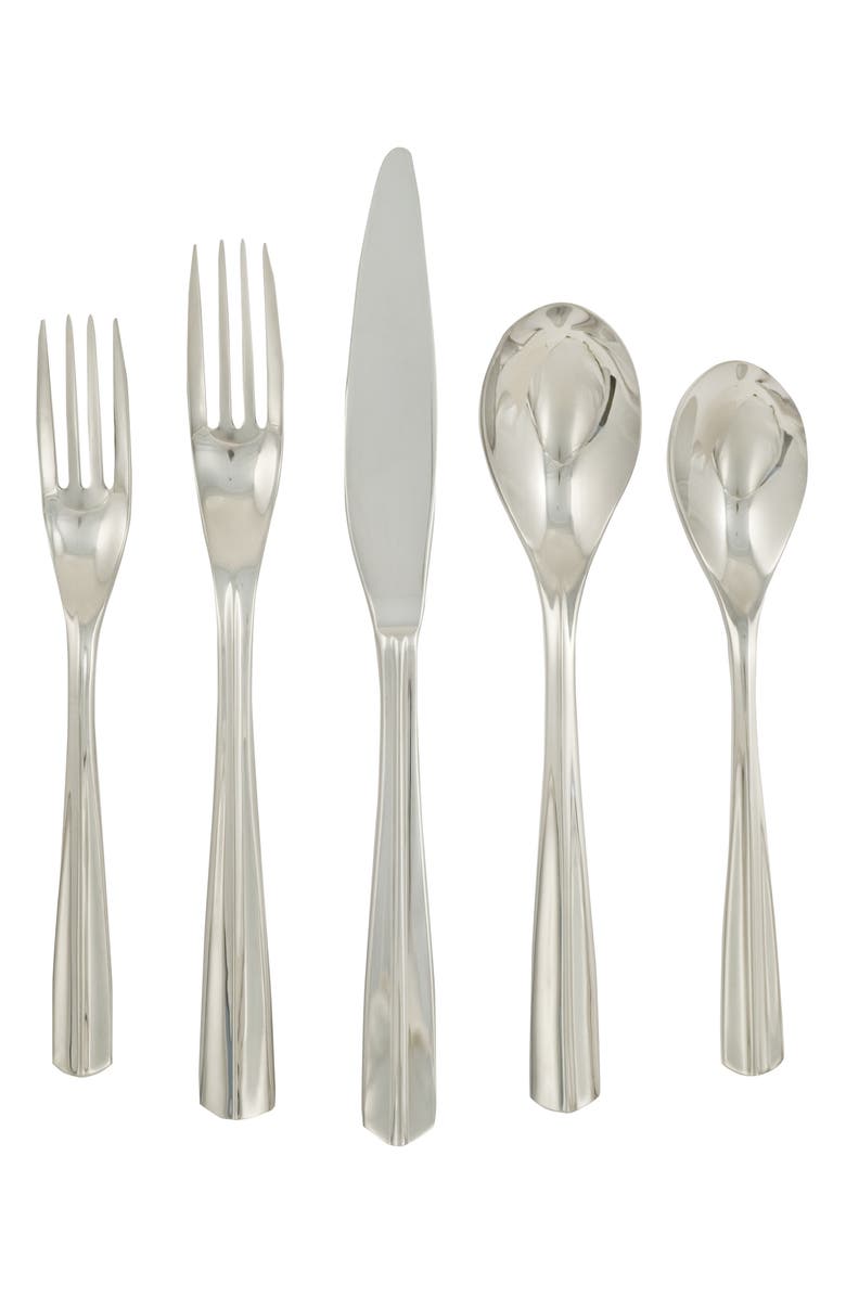 Ginkgo Flatware Nocturne 44-Piece Flatware Set, Main, color,