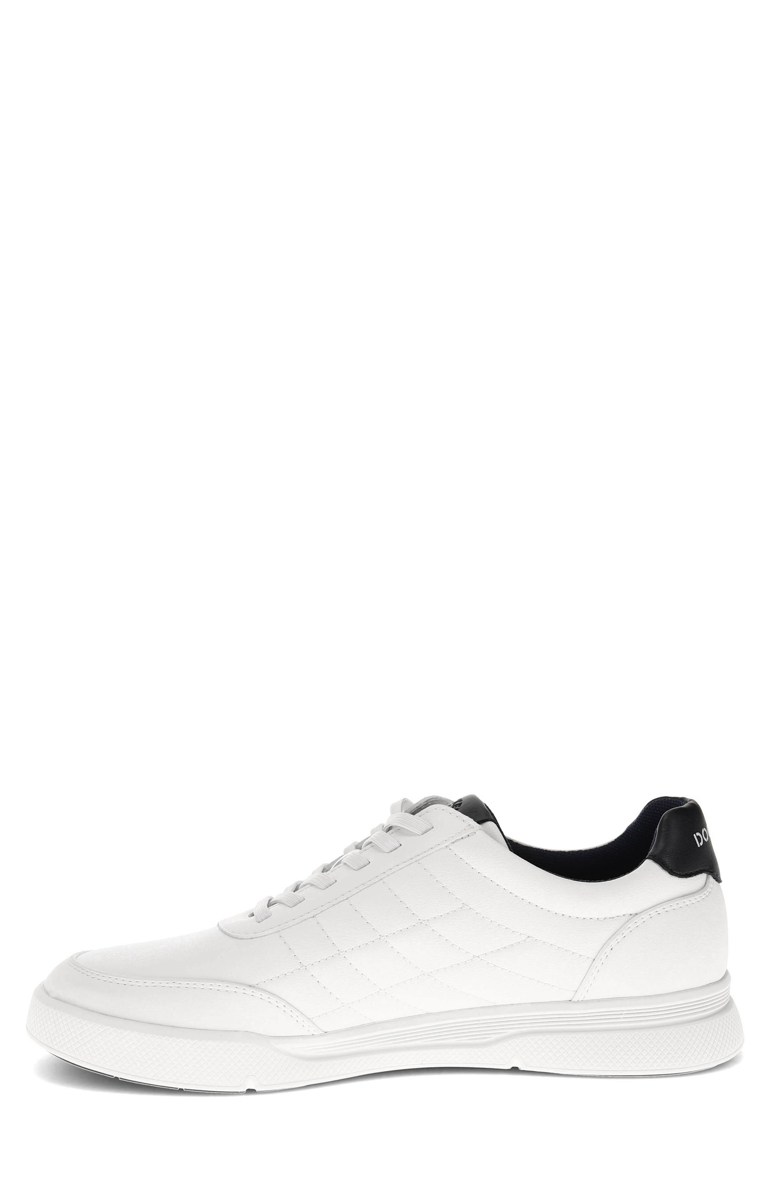 Brady Quilted Sneaker, Alternate, color, WHITE