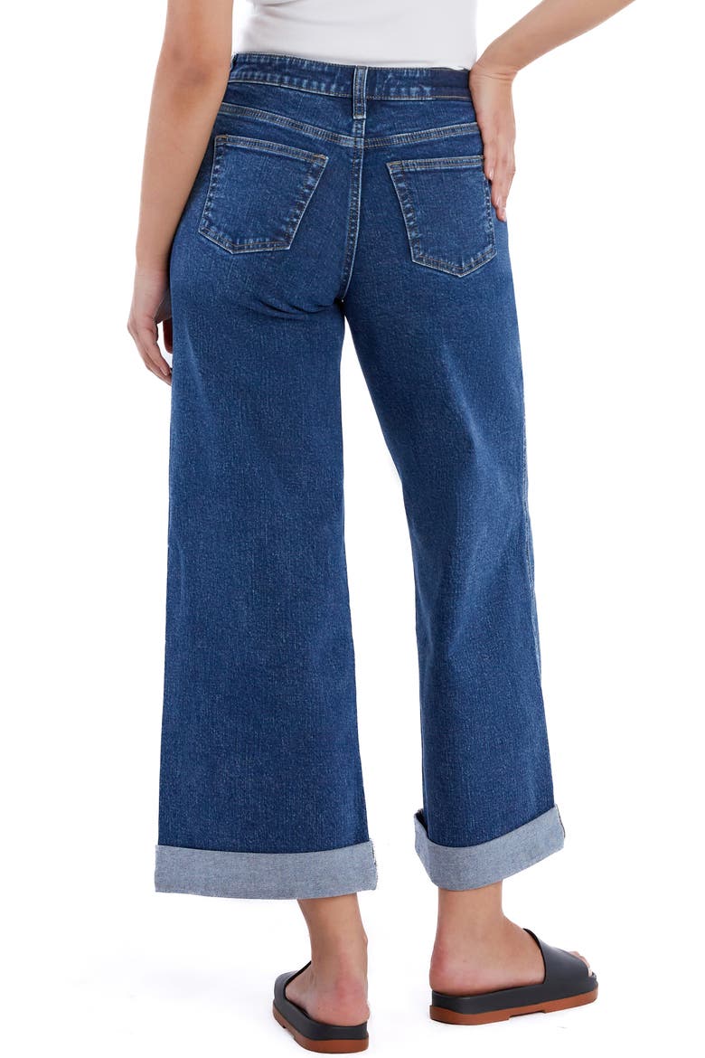 Luna High Waist Wide Leg Jeans, Alternate, color, UNITY BLUE