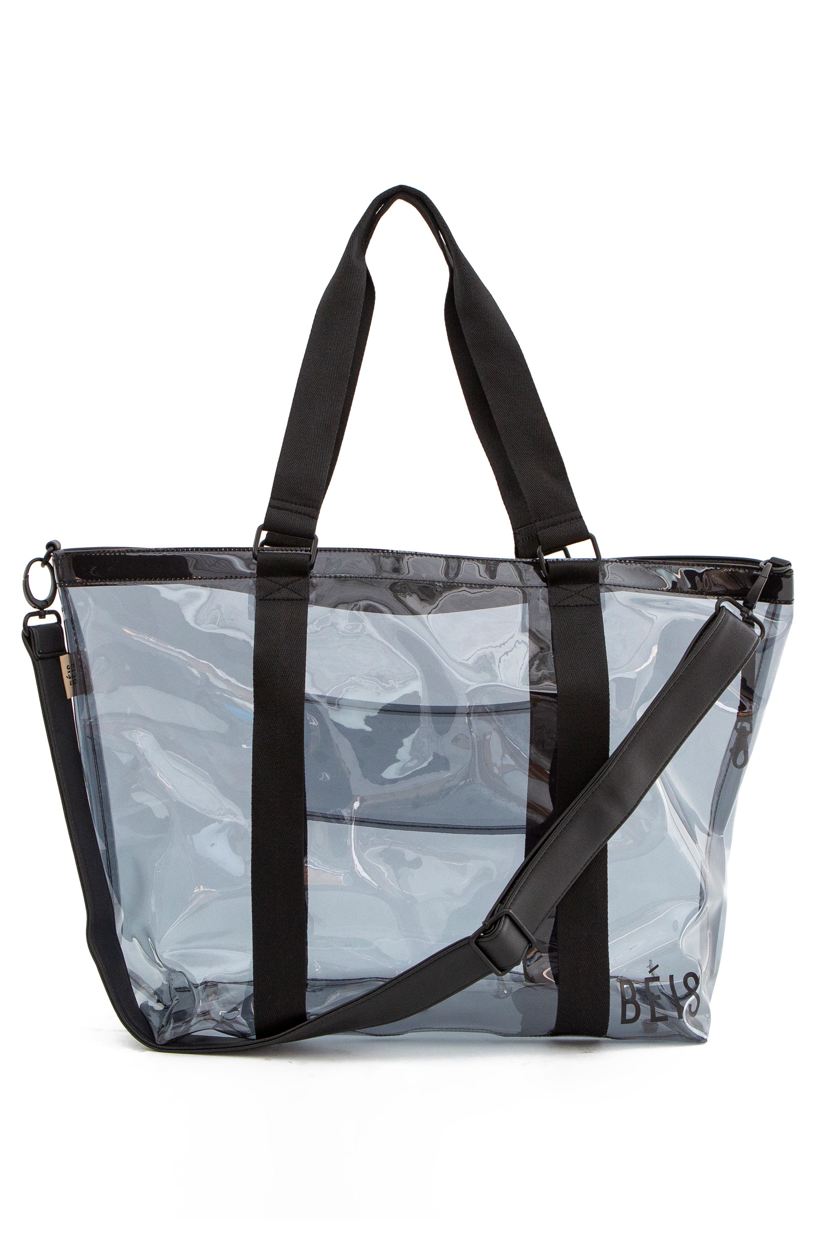 Béis Transparent Beach Tote, Alternate, color, 