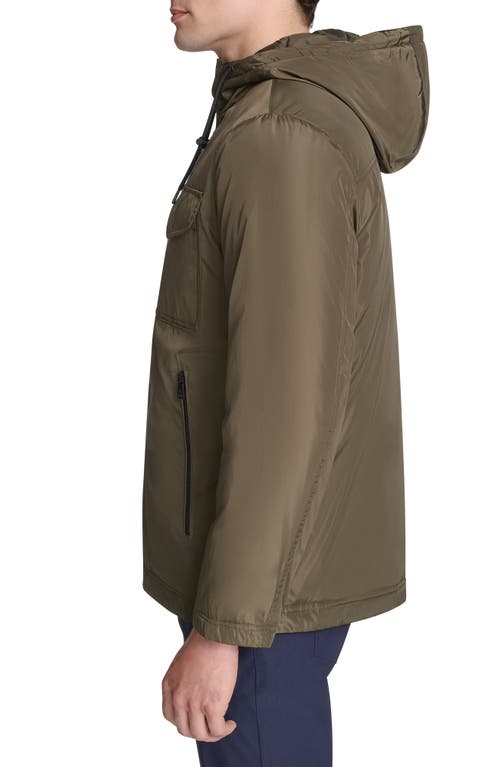 Kenneth Cole New York Hooded Utility Pocket Jacket In Green