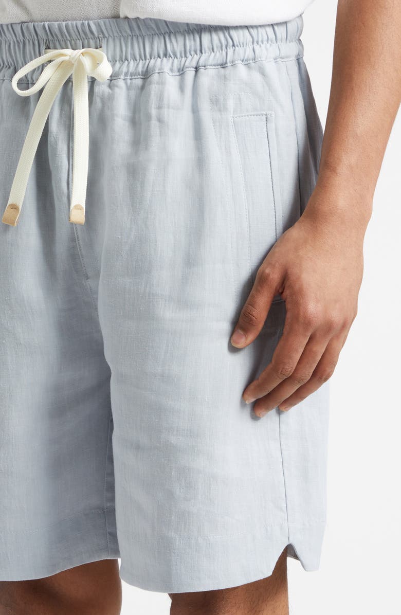 Eleventy Linen Shorts, Alternate, color, 08N Zucchero