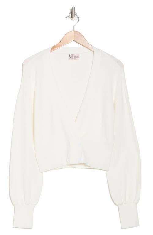 Love By Design Juliet Double Breasted Crop Cardigan