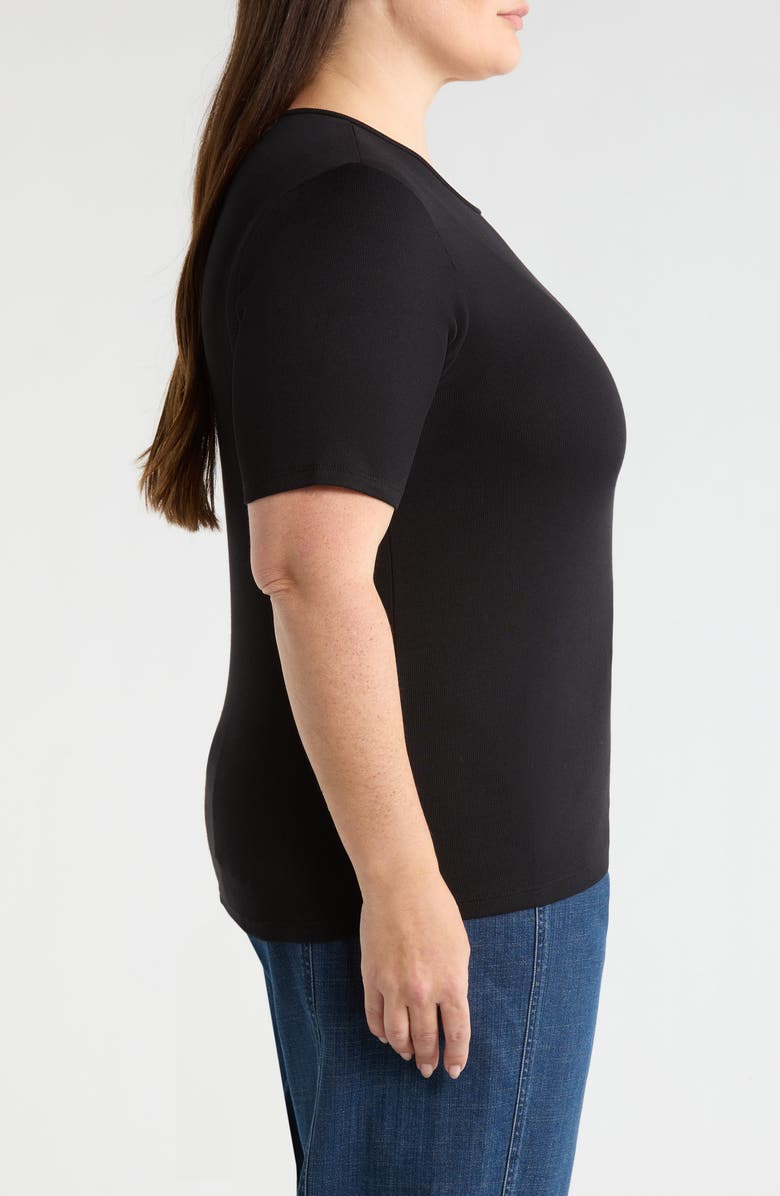 Eileen Fisher Organic Cotton Top, Alternate, color, Black