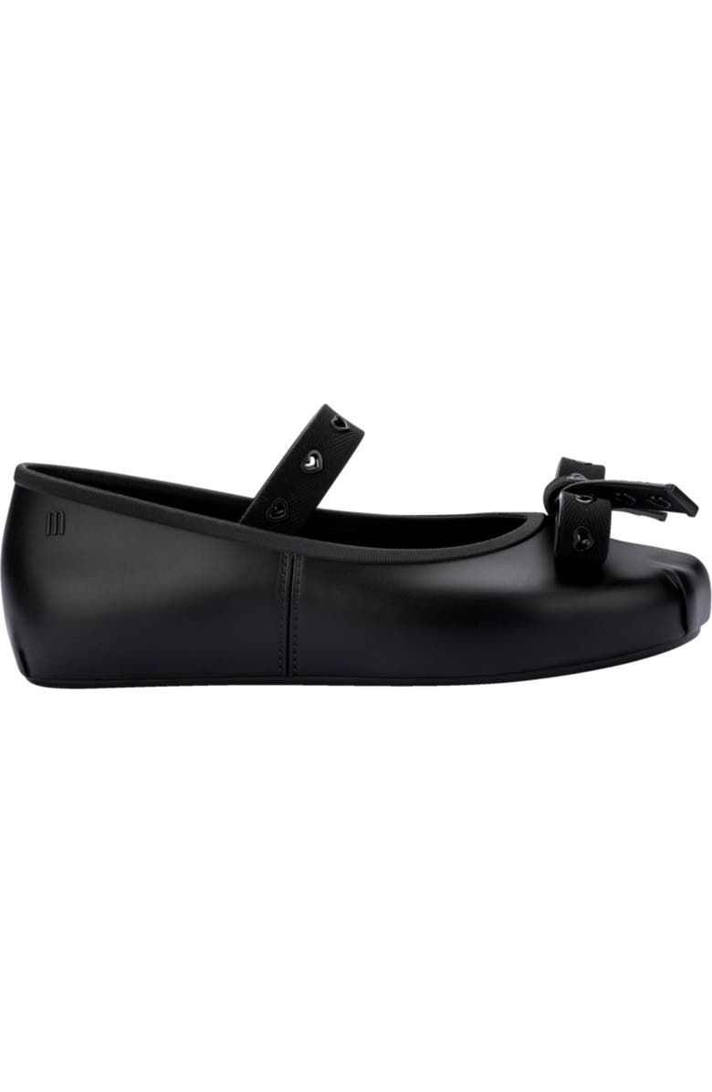 Mini Melissa Kids' Mini Sophie Crush Mary Jane Flat, Alternate, color, Black