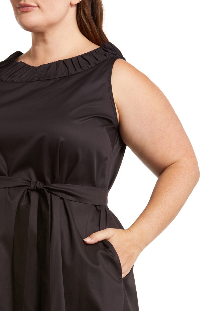 HARSHMAN Naveen Belted Midi Dress, Alternate, color, 