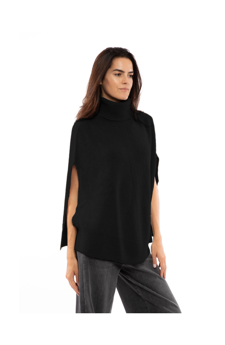 Monticelli Cashmere Pure Cashmere Turtleneck Poncho, Alternate, color, 