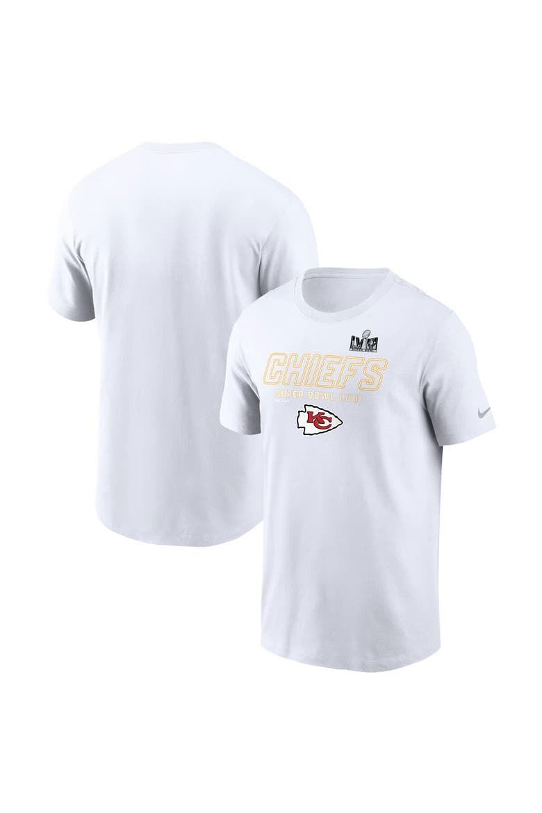 Men's Nike White Kansas City Chiefs Super Bowl LVIII Iconic T-Shirt, Main, color, White