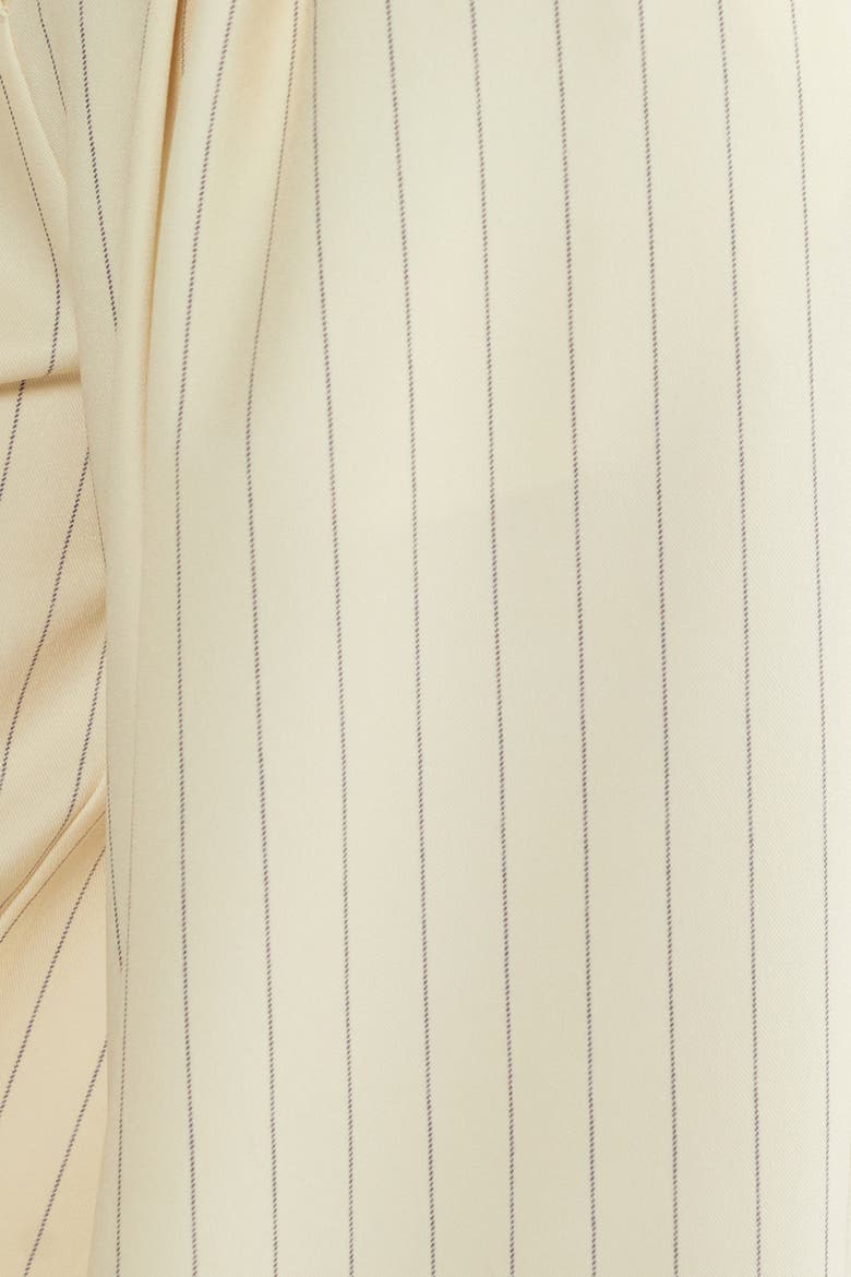 Pinstripe Tailored Pants, Alternate, color, Butter