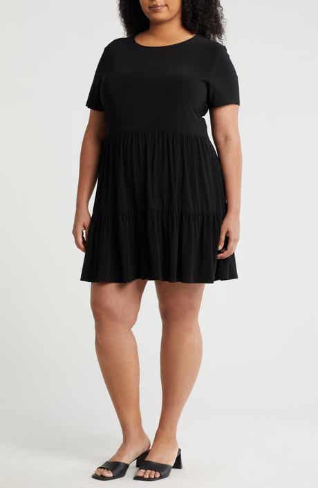 TASH AND SOPHIE Short Sleeve Babydoll Dress