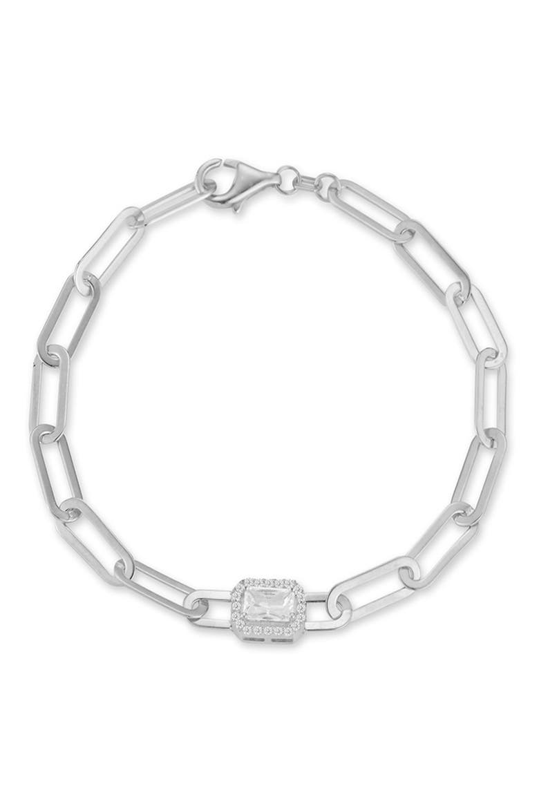 Cubic Zirconia Bracelet, Main, color, SILVER