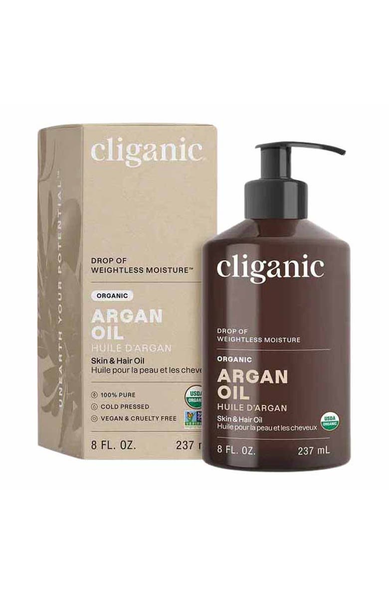 Cliganic Organic Argan Oil, Main, color, 