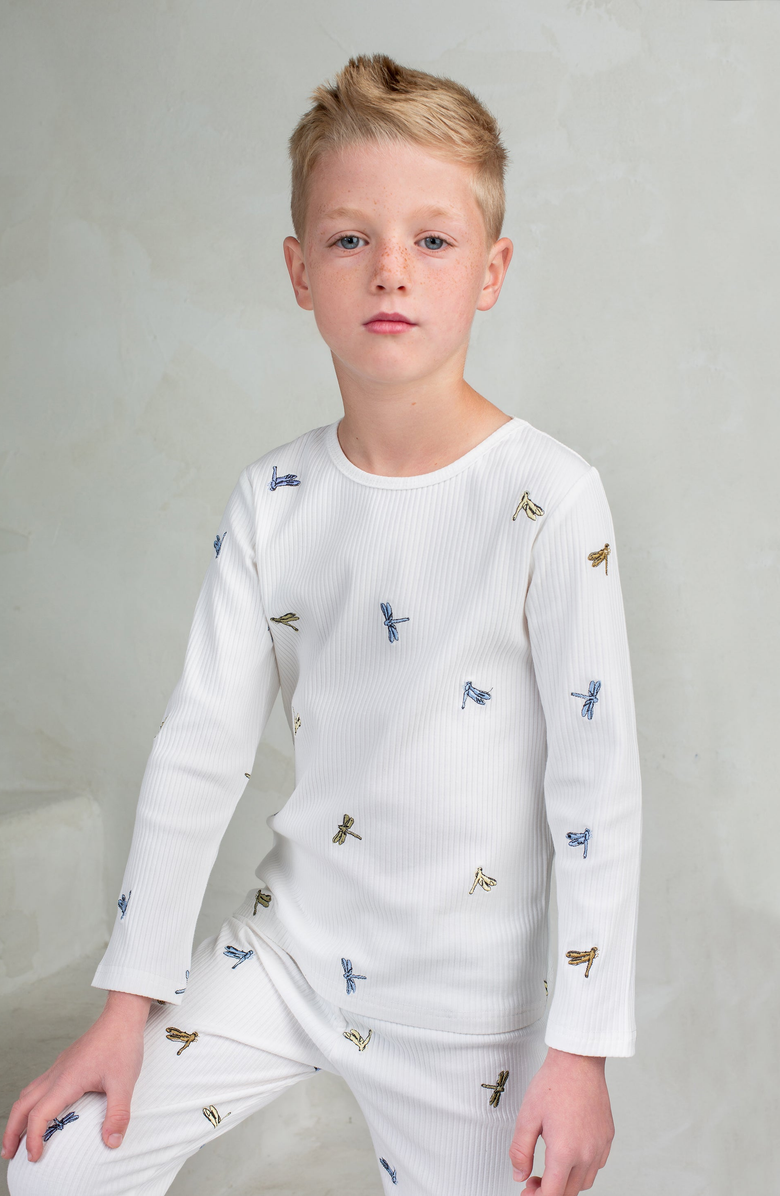 NoggiWear Pastel Dragonflies Loungewear Set, Alternate, color, 