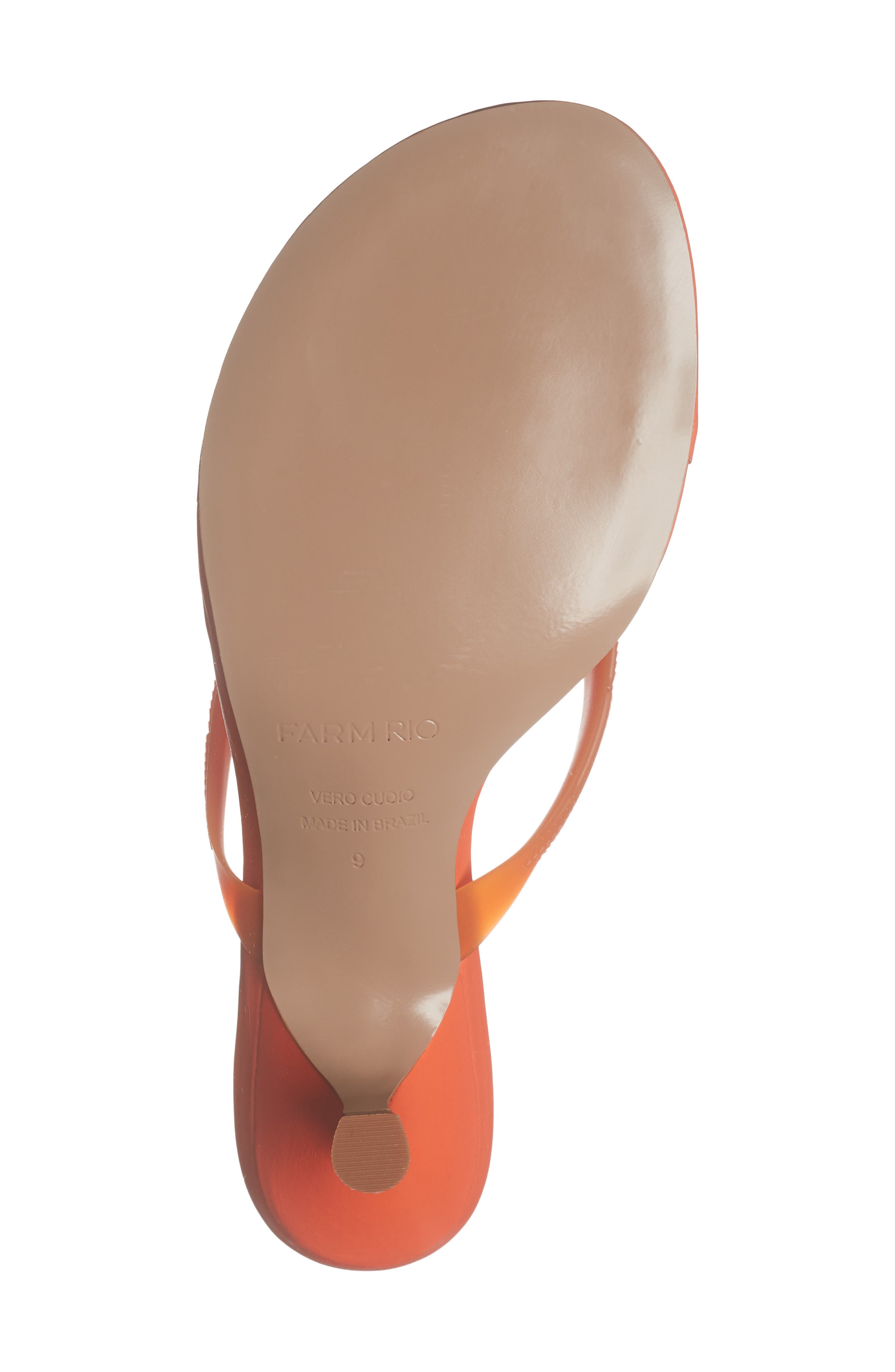 FARM Rio Rob Thong Slide Sandal, Alternate, color, Flame Orange