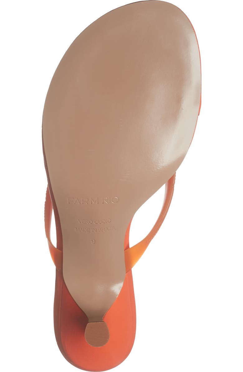 FARM Rio Rob Thong Slide Sandal, Alternate, color, Flame Orange