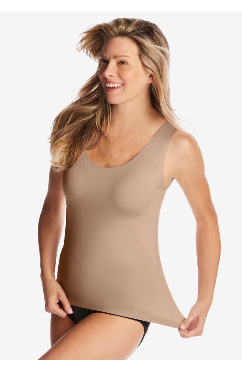 Secret Solutions Invisible Shaper Light Control Camisole, Alternate, color, Black