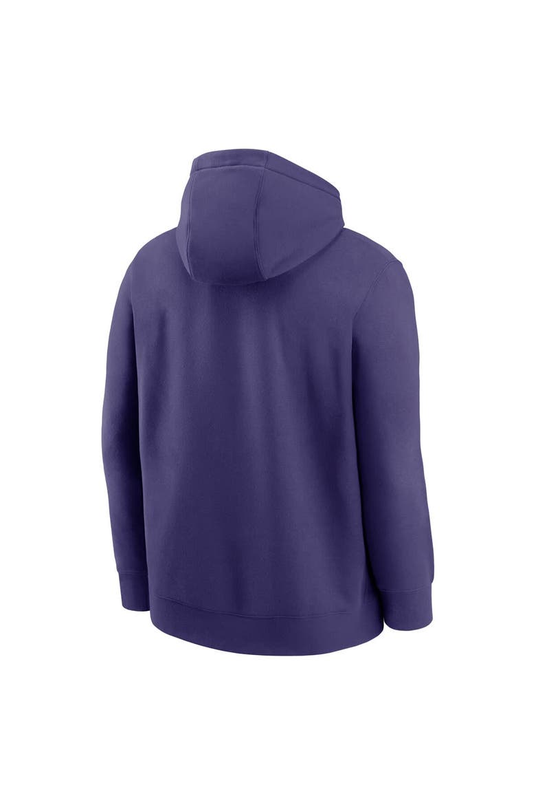 Men's Nike Purple Baltimore Ravens Busted Play Club Fleece Pullover Hoodie, Alternate, color, Purple