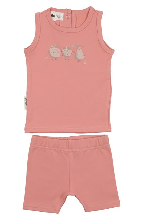 Fruity Friends Stretch Cotton Tank & Shorts Set (Baby)