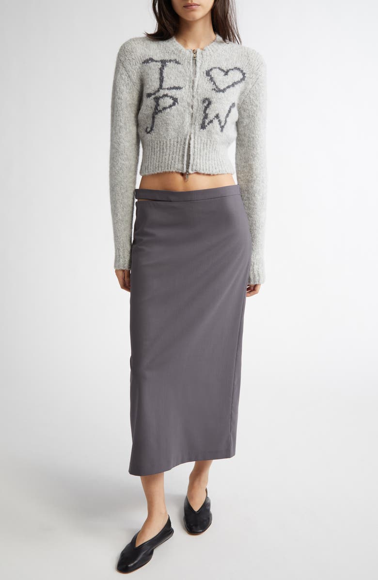 Paloma Wool Crush Full Zip Graphic Cardigan, Alternate, color, 