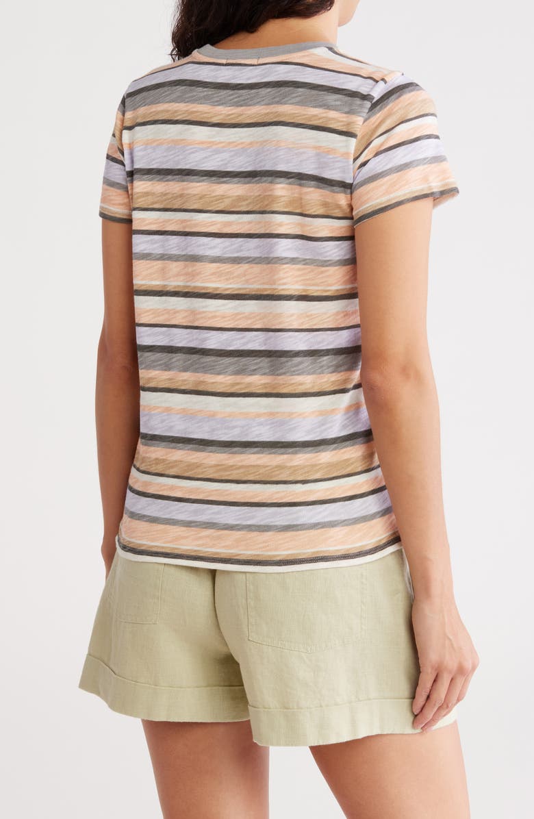 ATM Anthony Thomas Melillo Slub Jersey T-Shirt, Alternate, color, Coral Multi