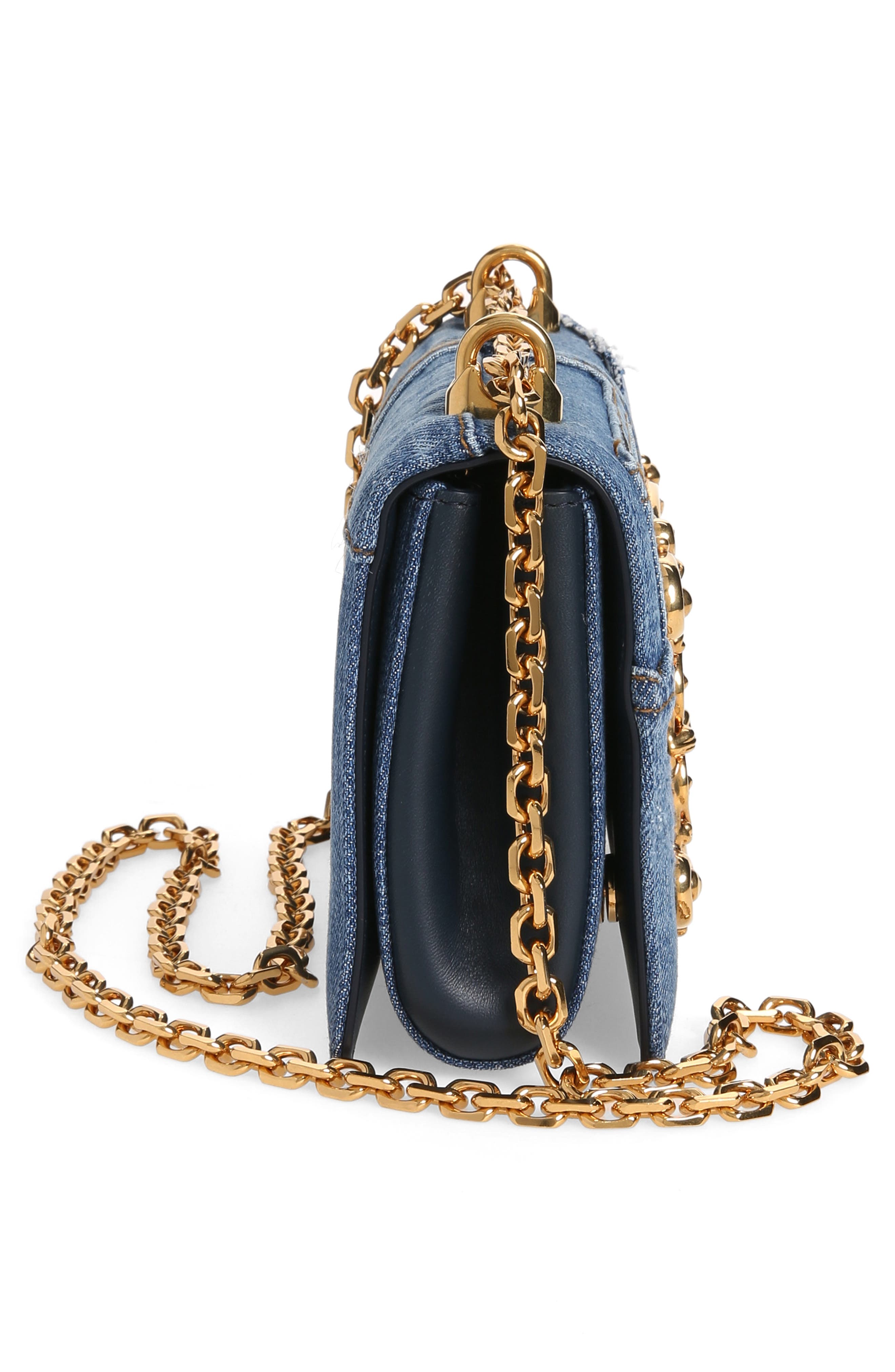 Dolce&Gabbana DG Girls Patchwork Denim Crossbody Bag, Alternate, color, 