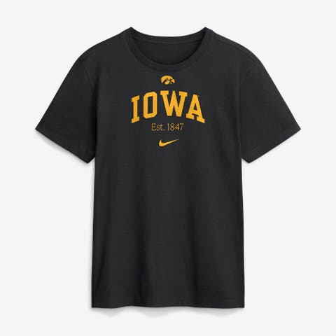 Men's Nike Black Iowa Hawkeyes Academic Arch T-Shirt