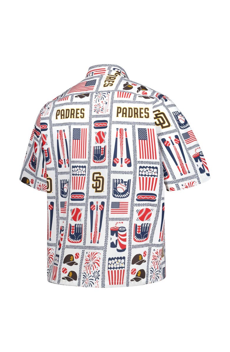 Reyn Spooner Men's Reyn Spooner White San Diego Padres Americana Button-Up Shirt, Alternate, color, White