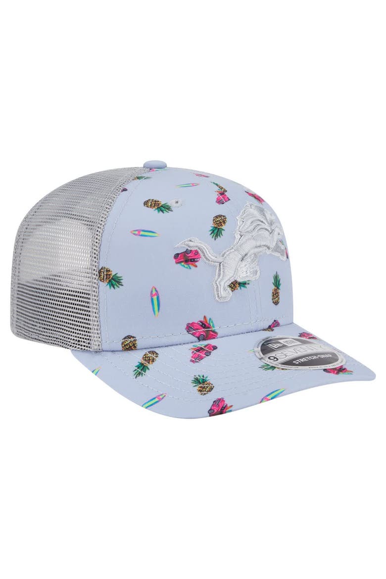 Men's New Era  Light Blue Detroit Lions Adventure Surfboard 9SEVENTY Adjustable Hat, Alternate, color, Light Blue