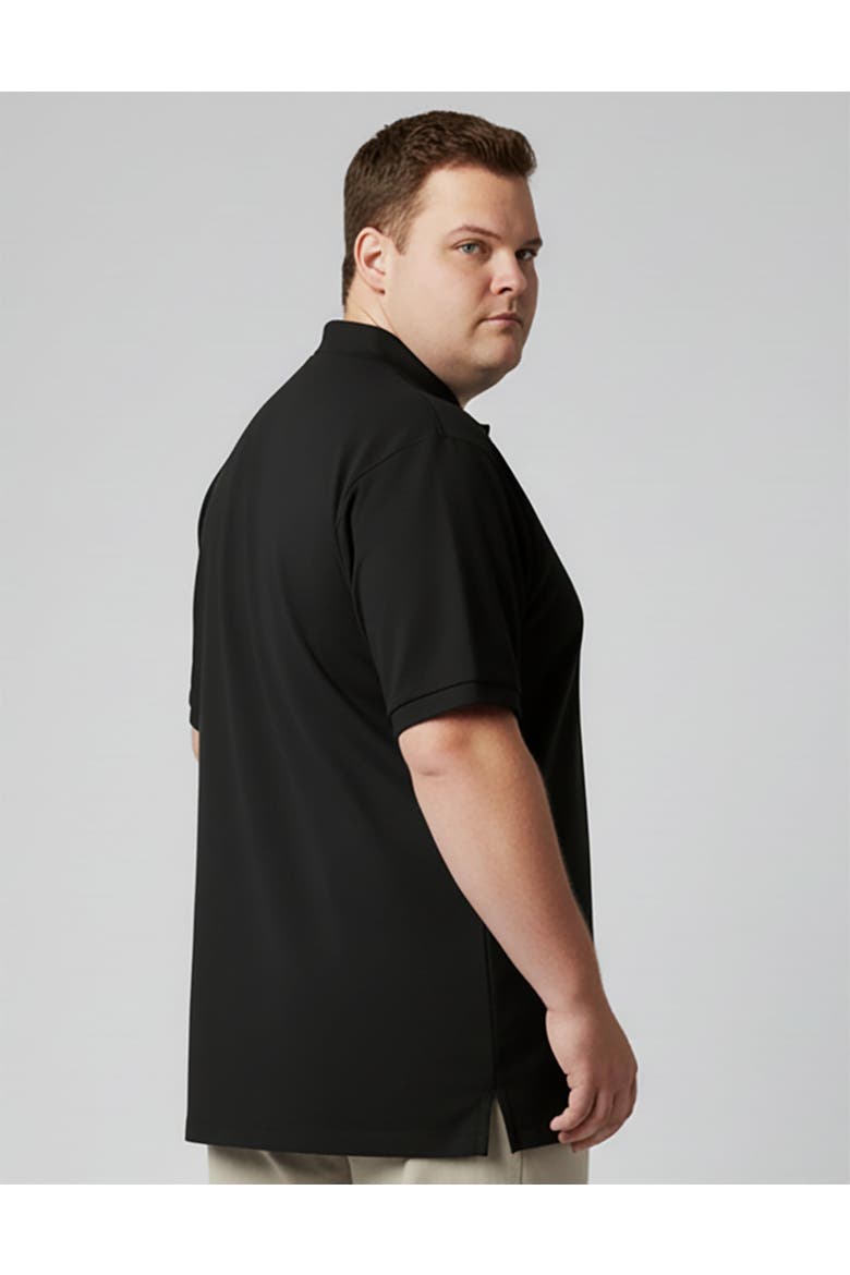 Men's Big and Tall Casual Commuter Tech Polo, Alternate, color, Black
