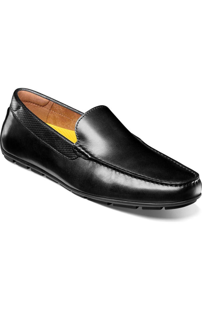 Florsheim Motor Moc Toe Venetian Driving Loafer, Main, color, Black