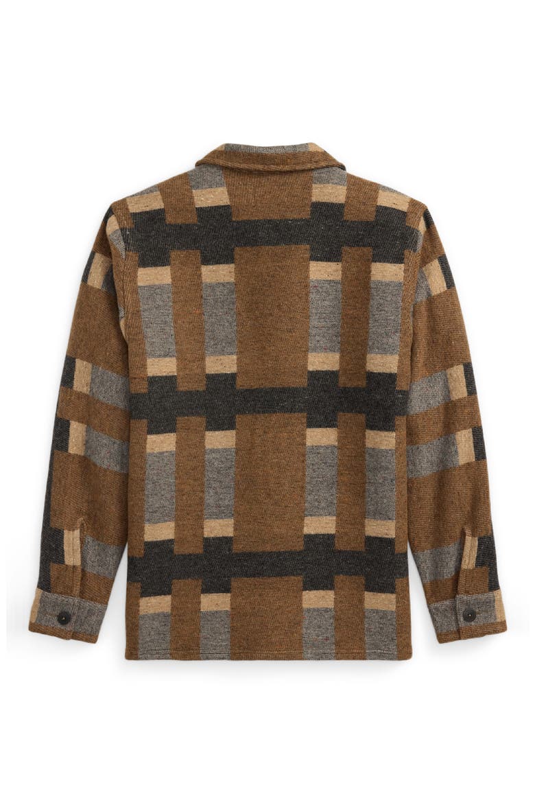 Geo Pattern Wool & Cotton Blend Jacket, Alternate, color, BLUE MULTI