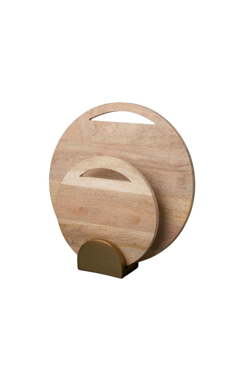 Be Home Leo Round Boards and Stand Set, Main, color, Natural
