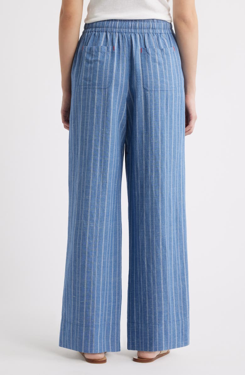 MARGARET O'LEARY Vida Stripe Wide Leg Pants, Alternate, color, 