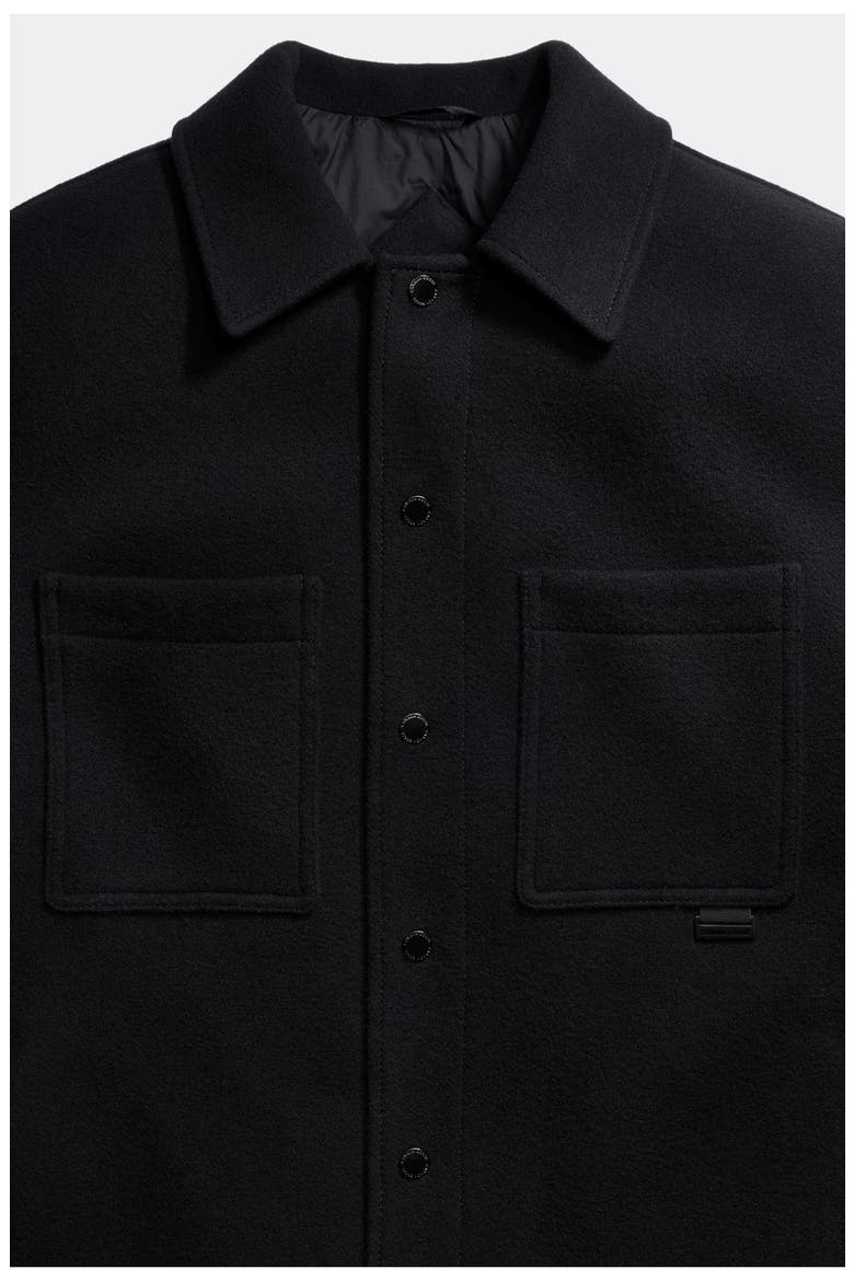 Atikinson Wool Blend Shirt Jacket, Alternate, color, BLACK - NOIR